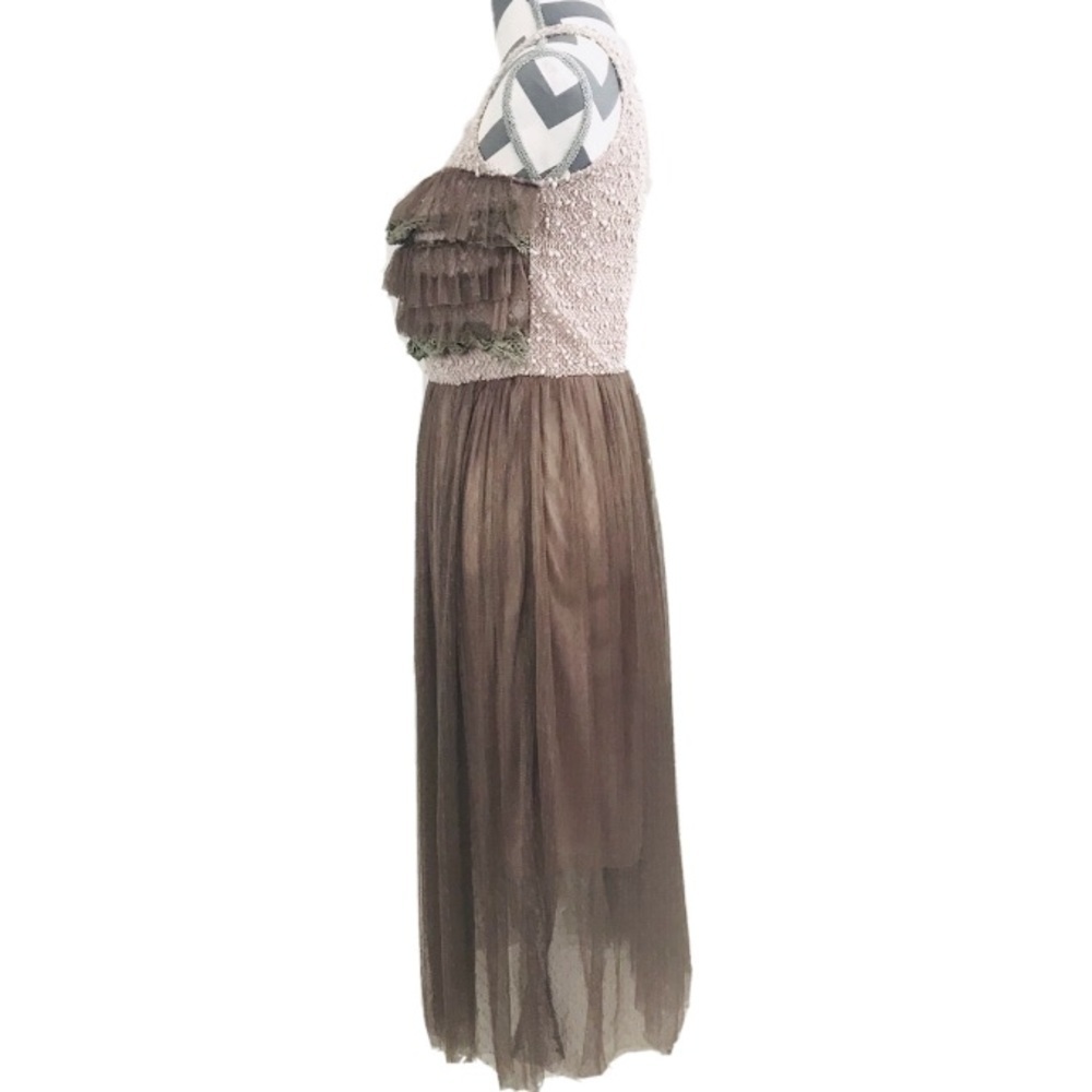 Anthropologie A'reve Romantic Tiered Tulle Midi Dress - Size S - Picture 7 of 12
